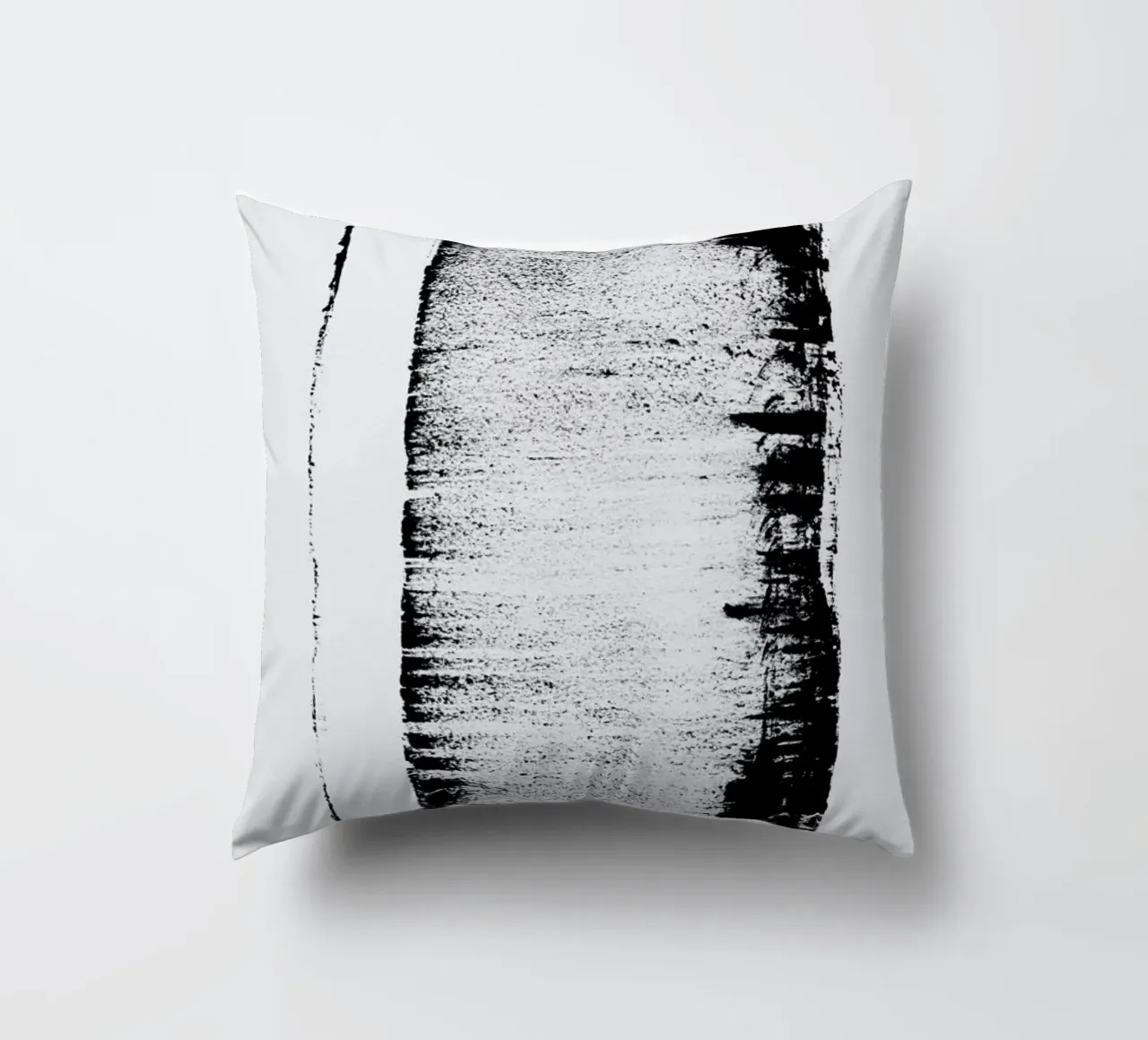Black And White Minimal Abstract cuscino da Ingrid Beddoes