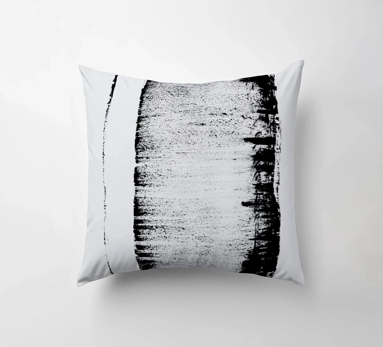 Black And White Minimal Abstract cuscino da Ingrid Beddoes