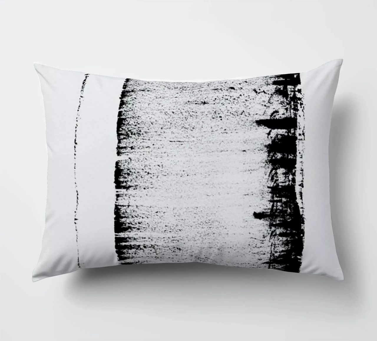 Black And White Minimal Abstract cuscino da Ingrid Beddoes