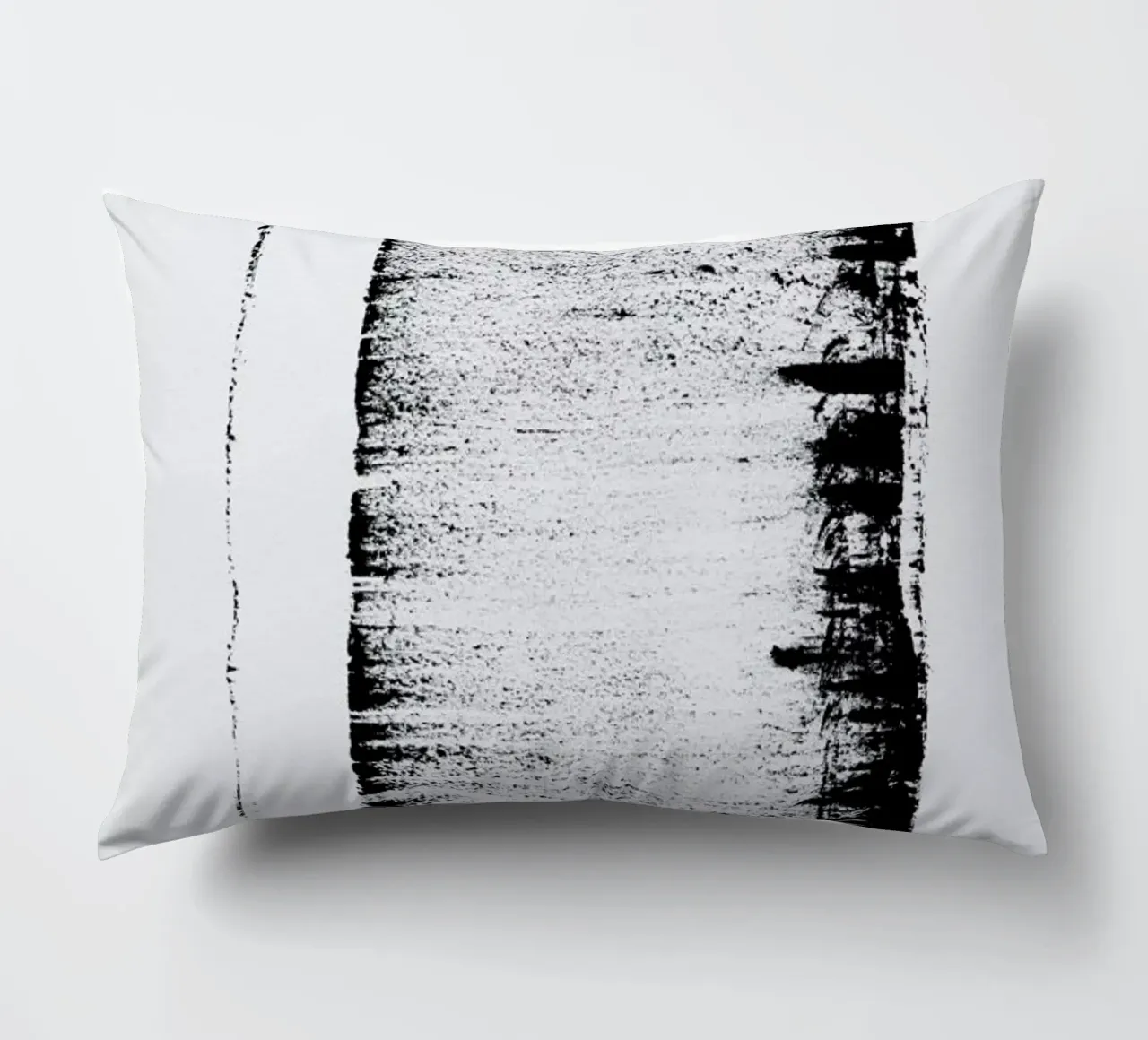 Black And White Minimal Abstract cuscino da Ingrid Beddoes
