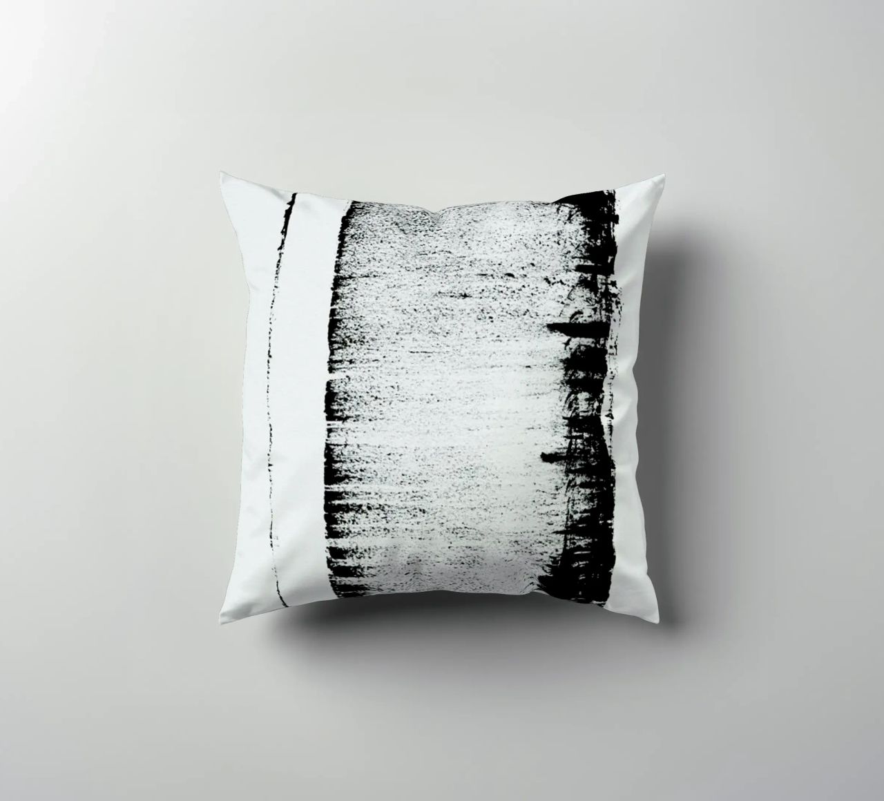 Black And White Minimal Abstract cuscino da Ingrid Beddoes