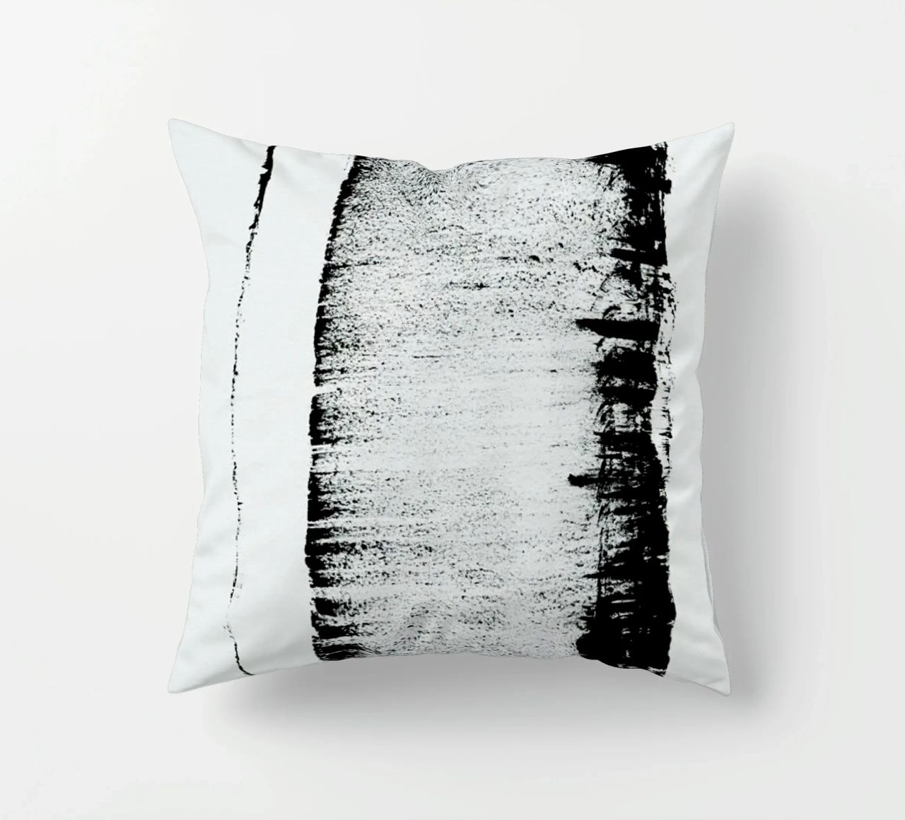 Black And White Minimal Abstract cuscino da Ingrid Beddoes