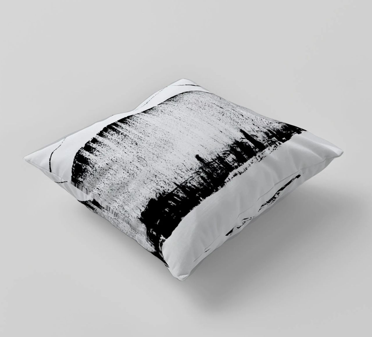 Black And White Minimal Abstract cuscino da Ingrid Beddoes