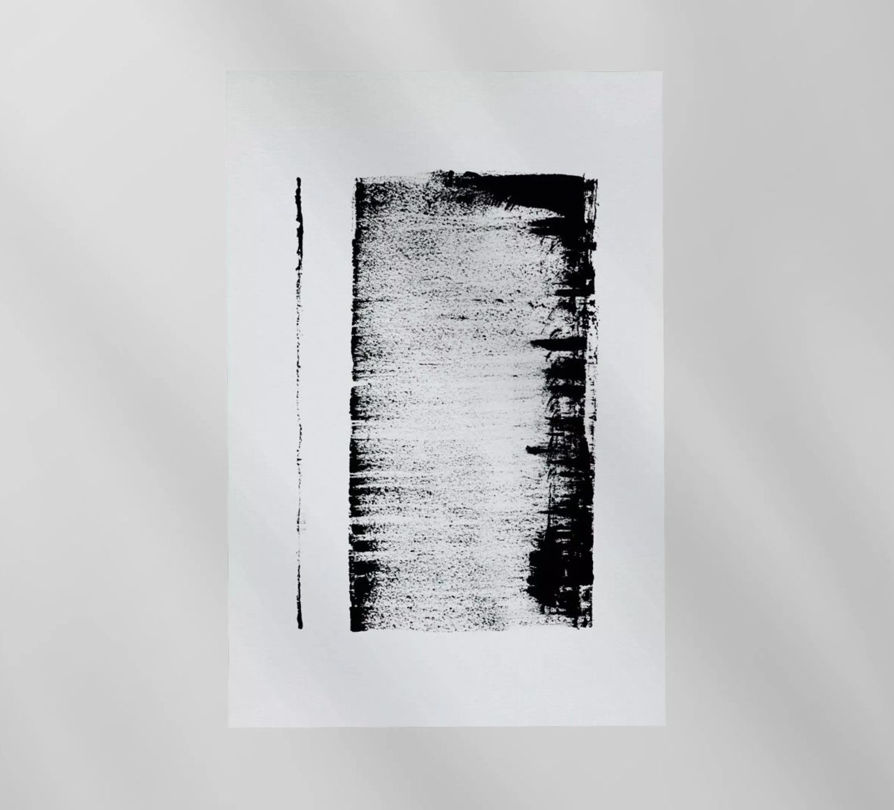 Black And White Minimal Abstract pellicola backlit da Ingrid Beddoes