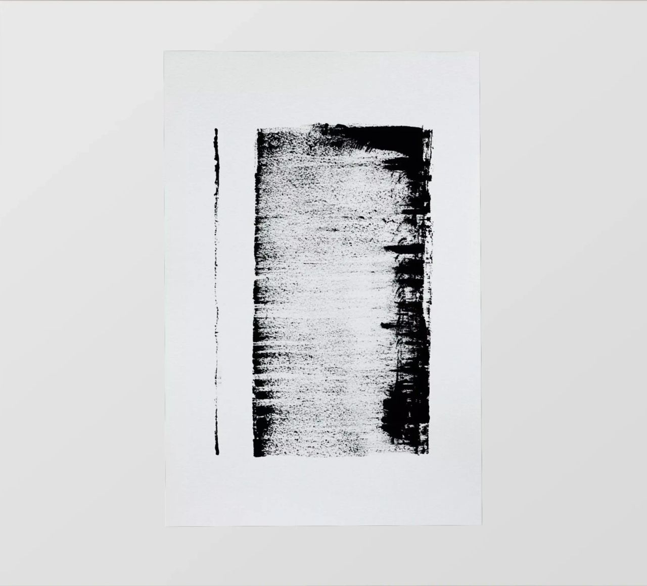 Black And White Minimal Abstract pellicola backlit da Ingrid Beddoes