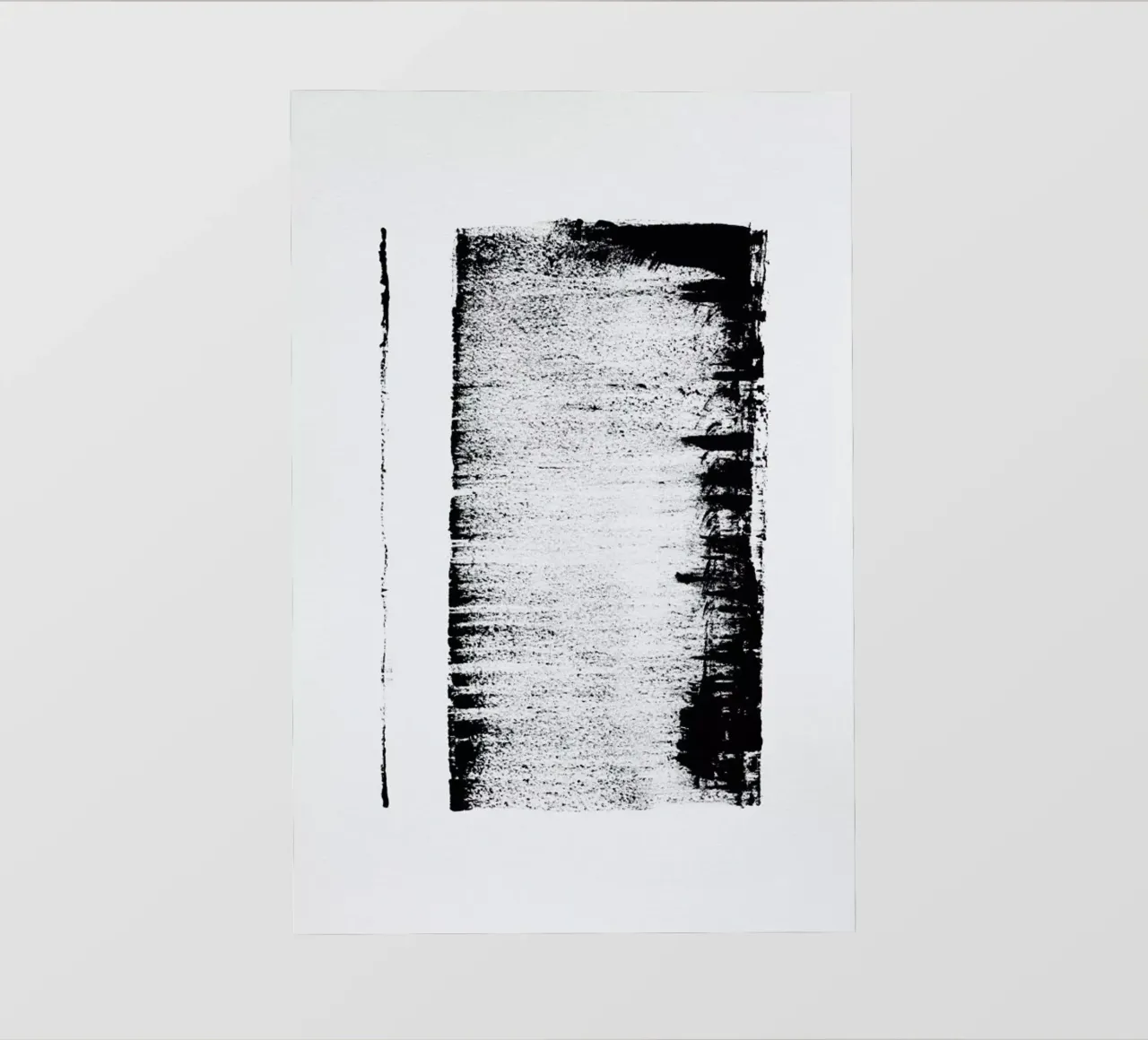 Black And White Minimal Abstract pellicola backlit da Ingrid Beddoes
