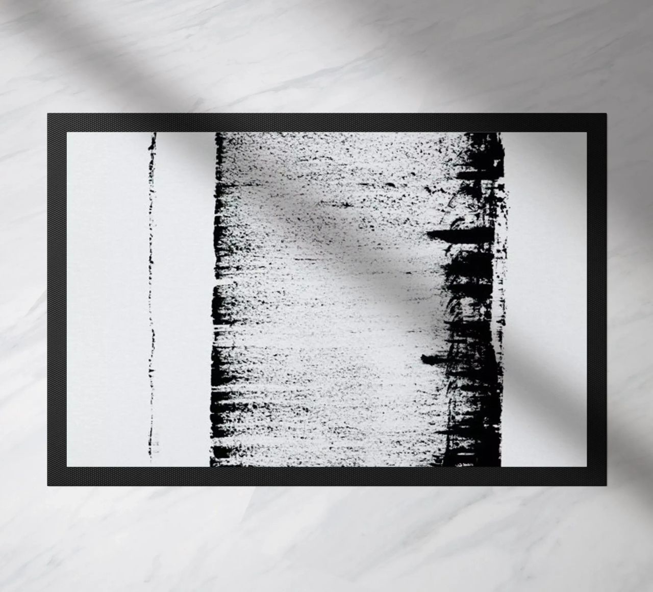 Black And White Minimal Abstract zerbino da Ingrid Beddoes