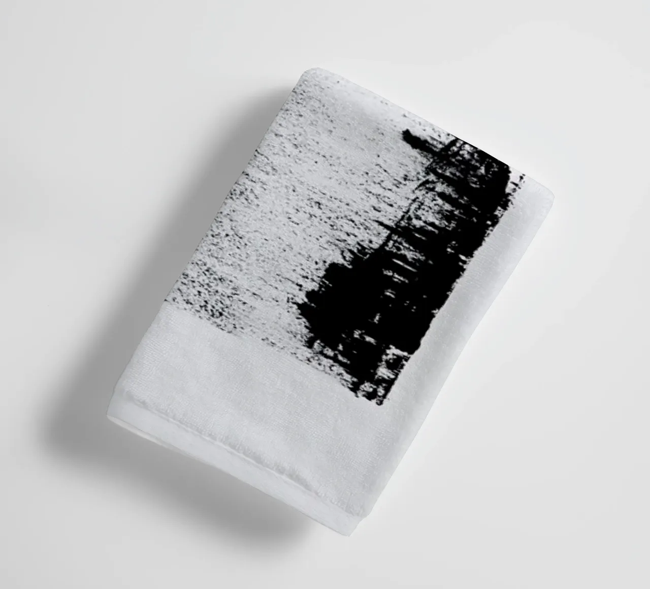 Black And White Minimal Abstract asciugamano da bagno da Ingrid Beddoes