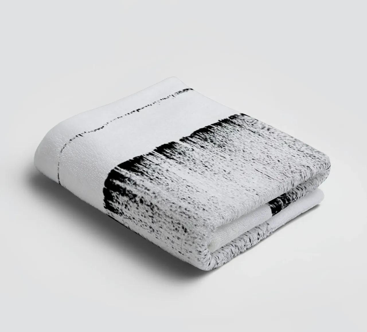 Black And White Minimal Abstract asciugamano da bagno da Ingrid Beddoes