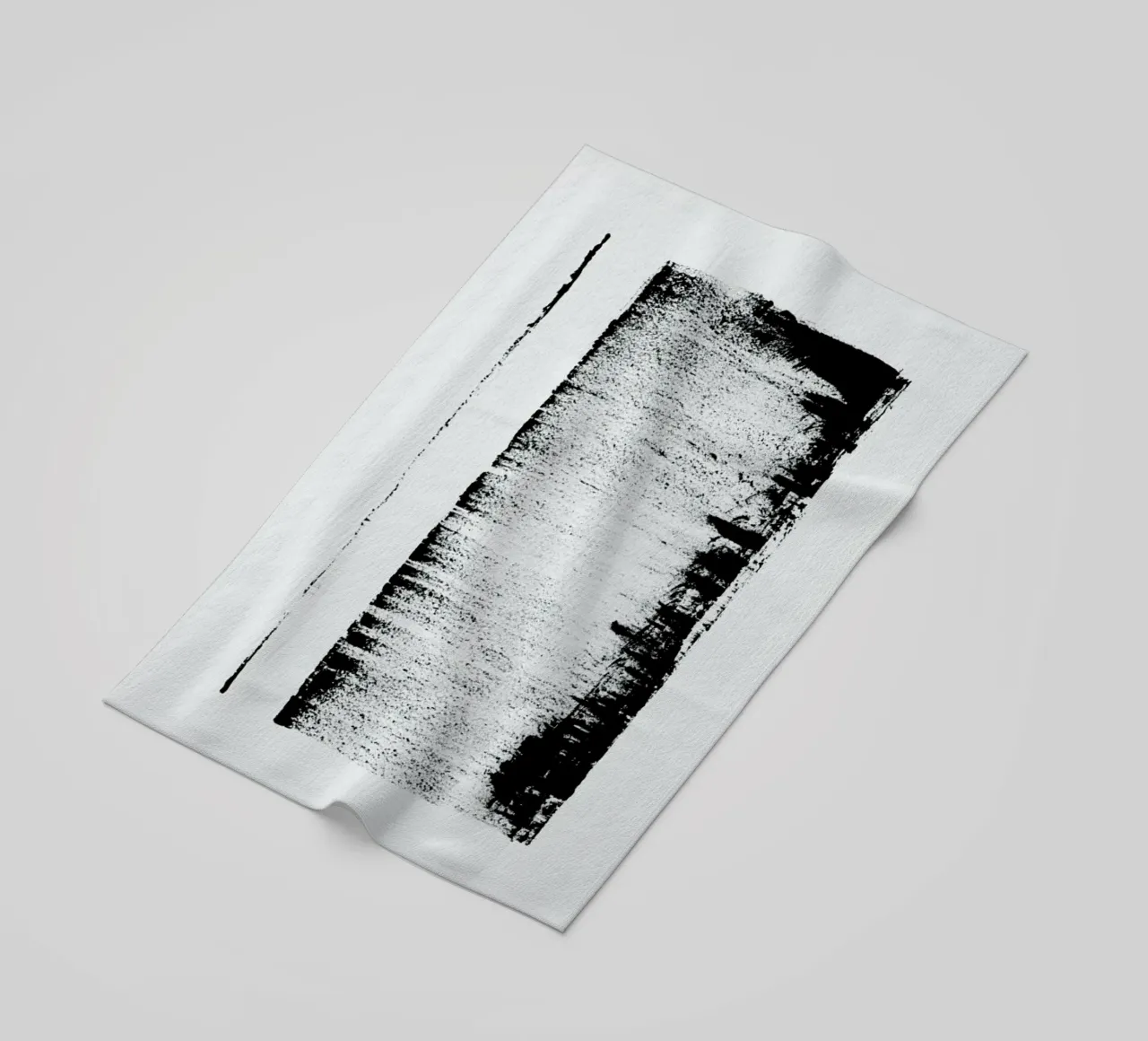 Black And White Minimal Abstract telo mare da Ingrid Beddoes