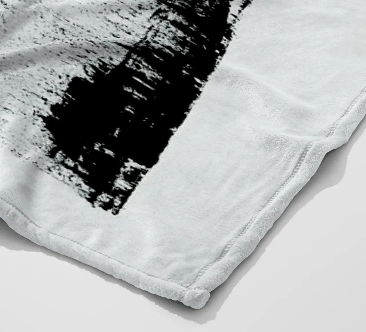 Black And White Minimal Abstract coperta in pile da Ingrid Beddoes