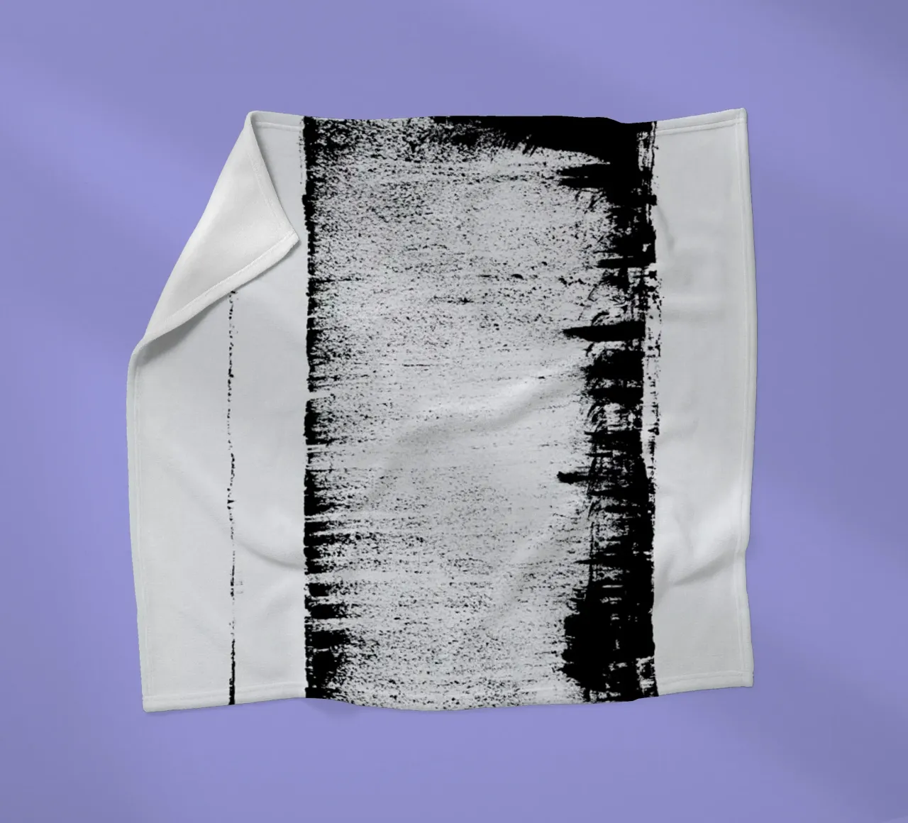 Black And White Minimal Abstract coperta in pile da Ingrid Beddoes