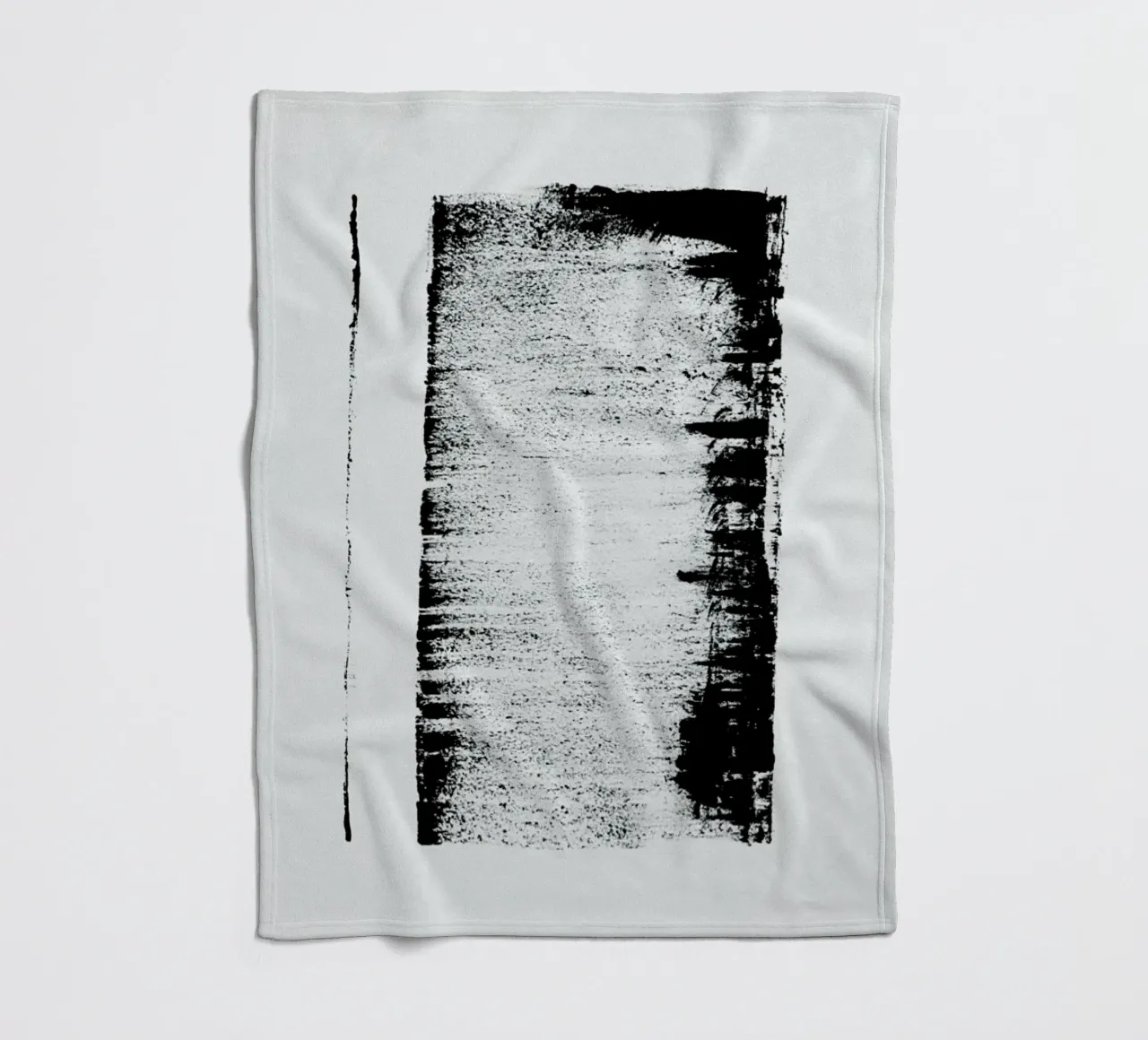 Black And White Minimal Abstract coperta in pile da Ingrid Beddoes