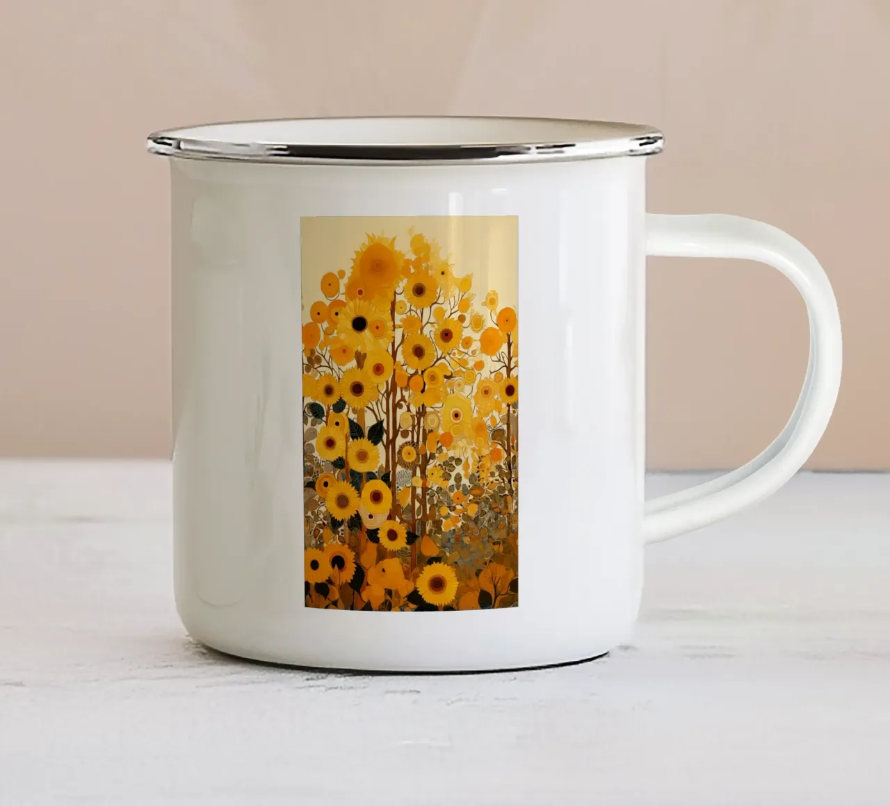 Arte da parete di Imagine tazza in smalto da Imagine