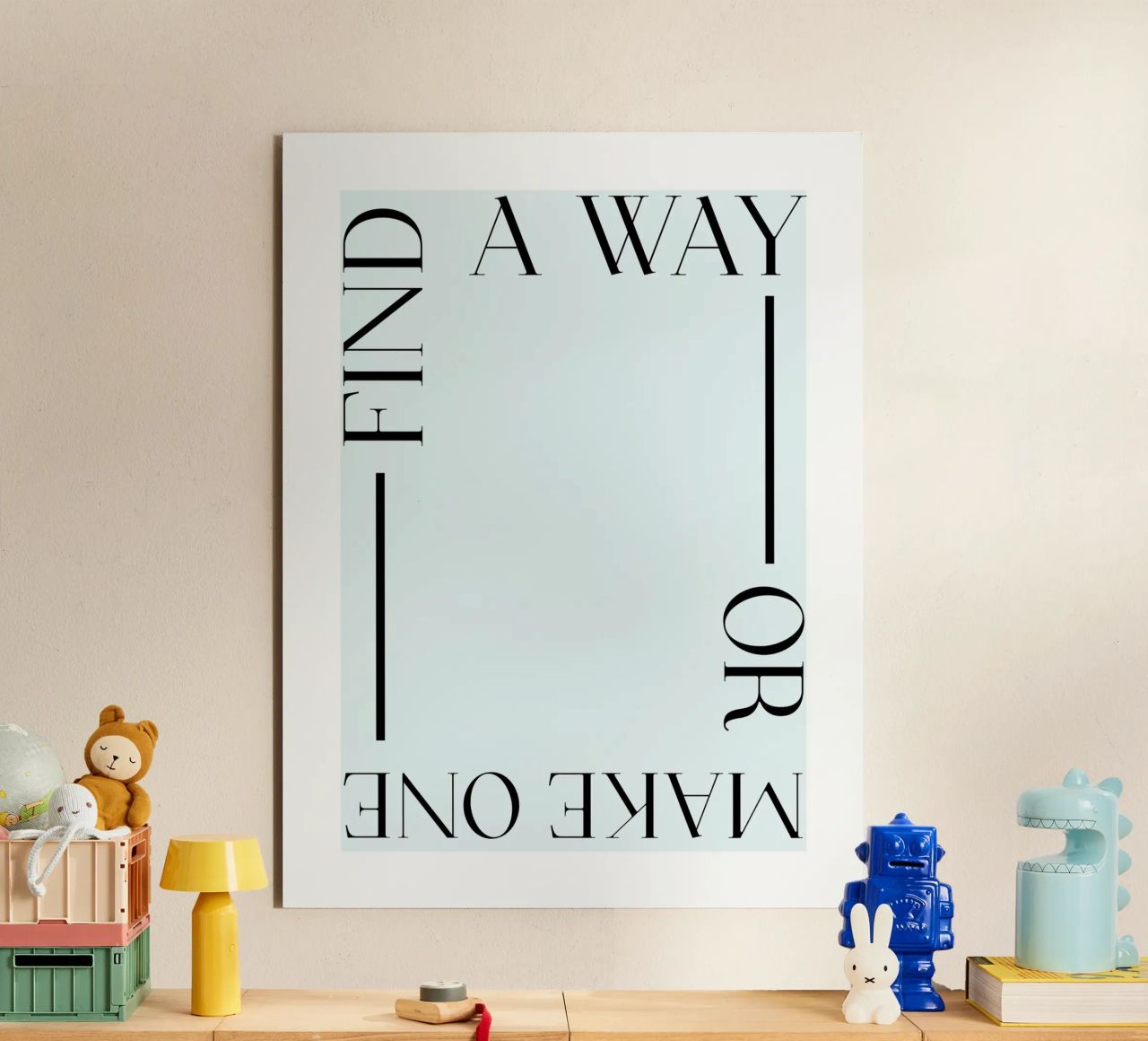 Find a way or make one Alu-Dibond von ramosashop
