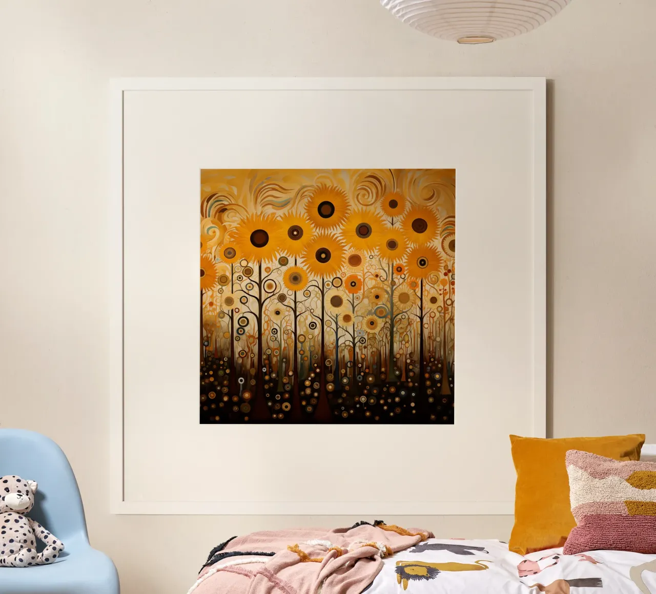 Girasoli poster con telaio in plastica da Imagine