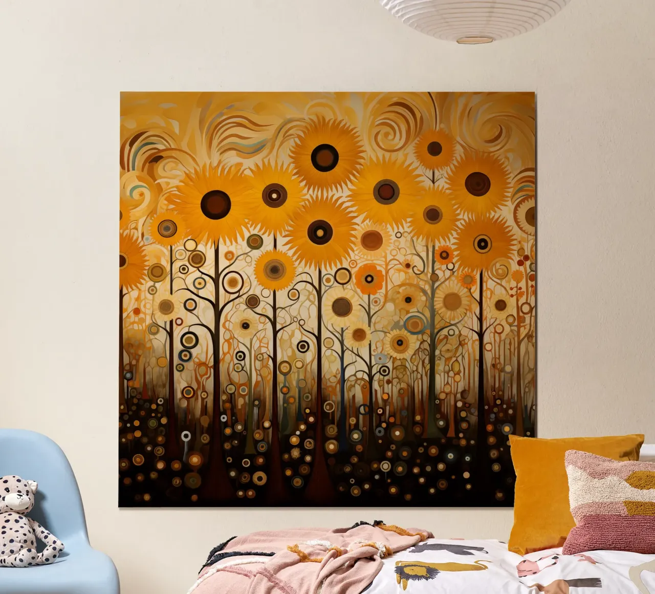 Girasoli poster con telaio in plastica da Imagine