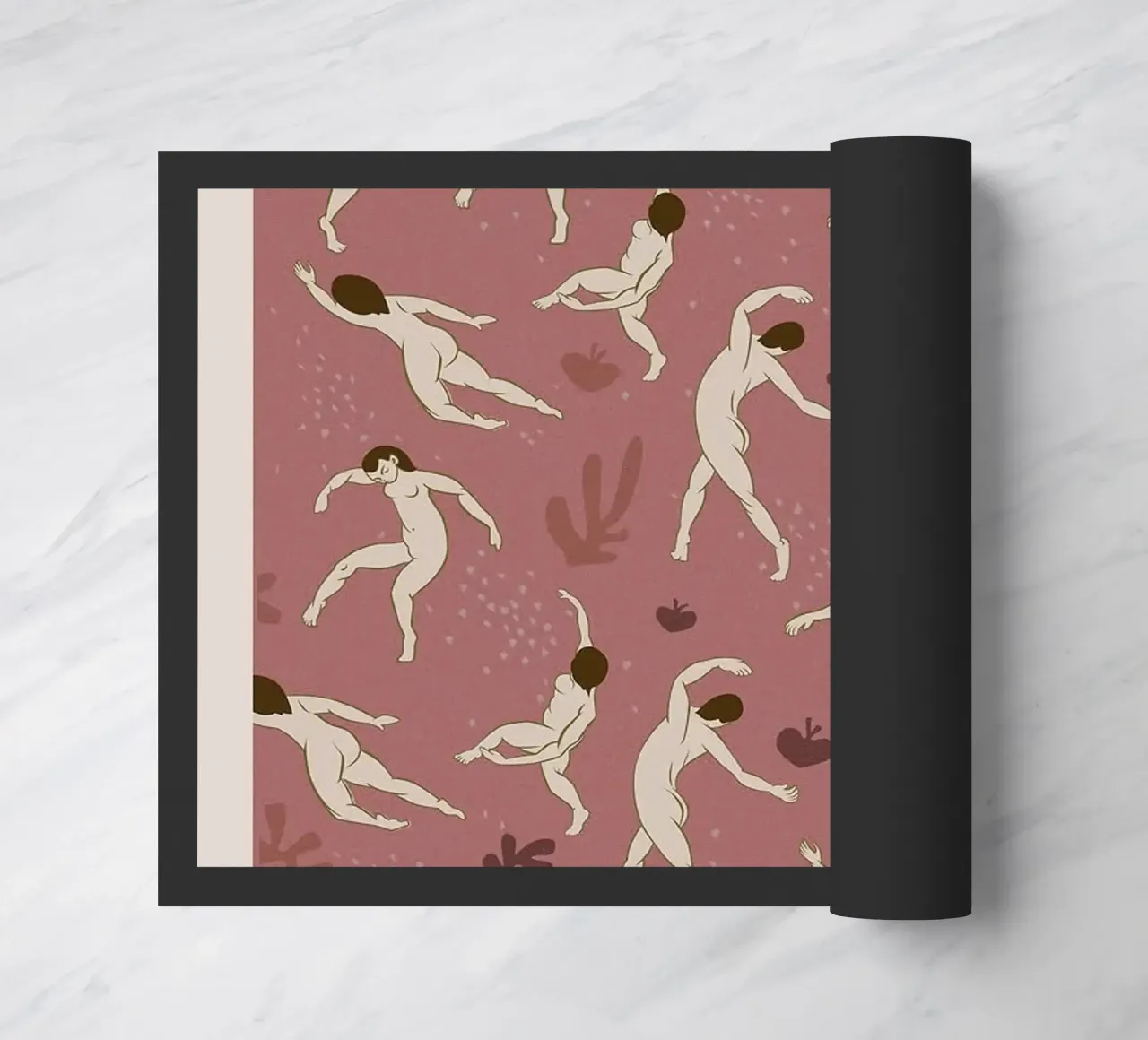 dancing figures doormat by Luke Yaeger