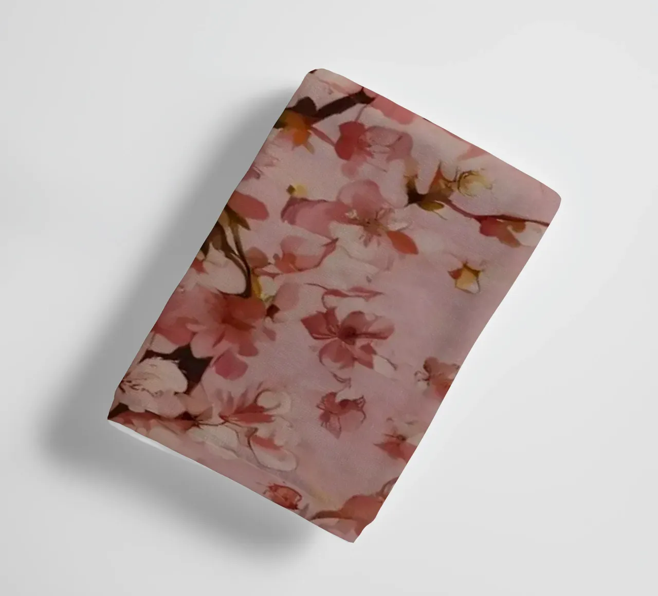 Beautiful pink cherry blossom pattern on soft pink backgroun towel by DesignDoodle