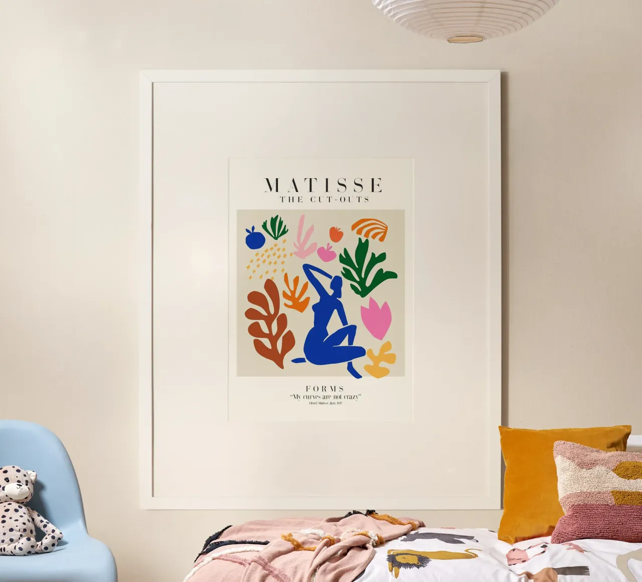silhouette figura nuda poster con telaio in legno da Luke Yaeger