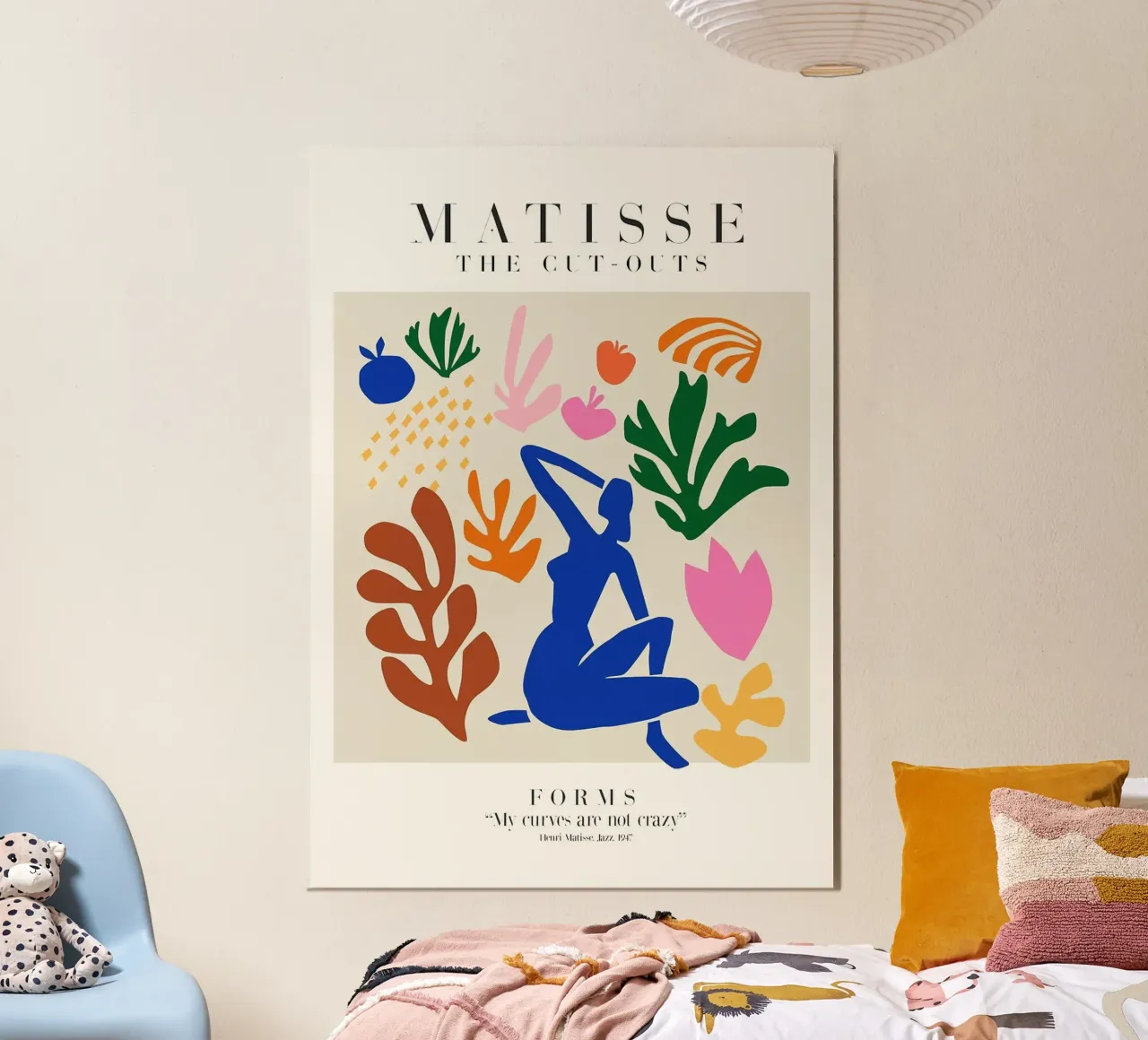 silhouette figura nuda poster con telaio in legno da Luke Yaeger