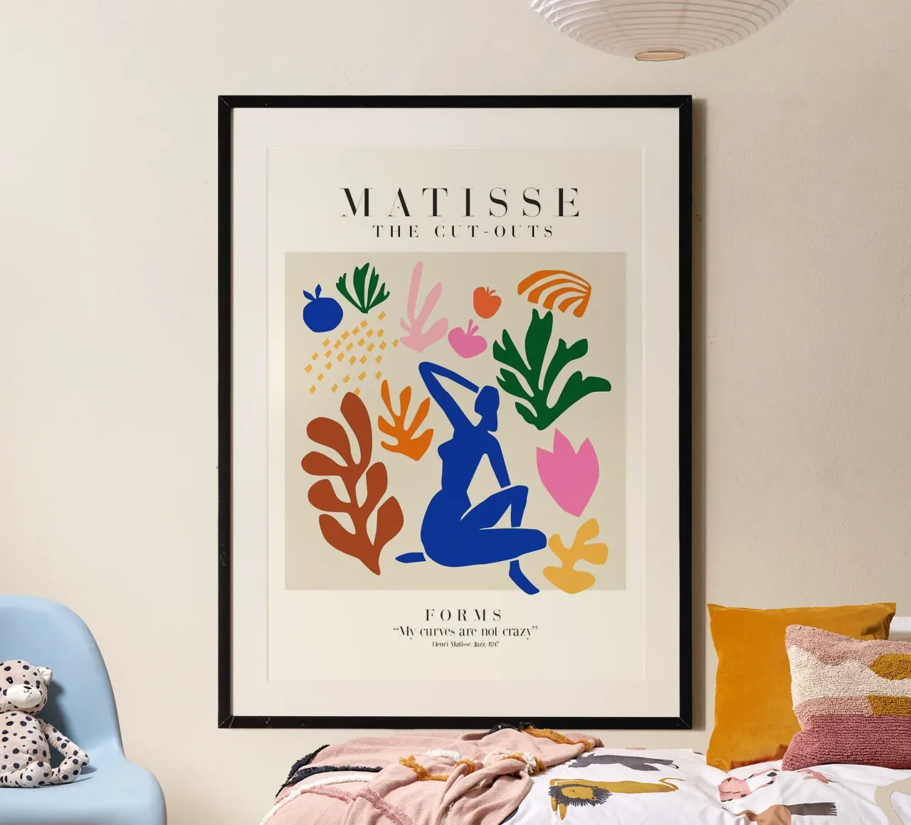 silhouette figura nuda poster con telaio in legno da Luke Yaeger