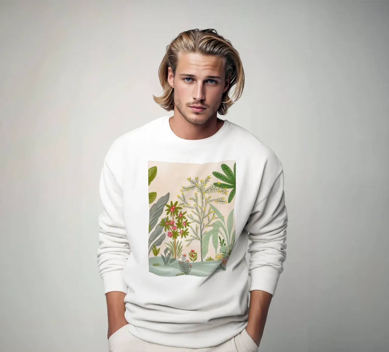 Botaniche del Giardino Tropicale felpa da Nikitajariwala