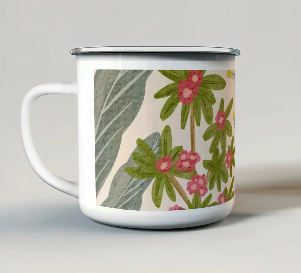 Botaniche del Giardino Tropicale tazza in smalto da Nikitajariwala