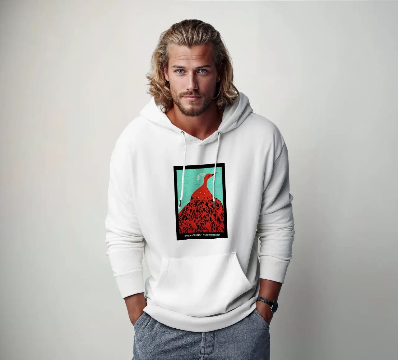Stravinsky - Firebird felpa con cappuccio da Prelude Posters
