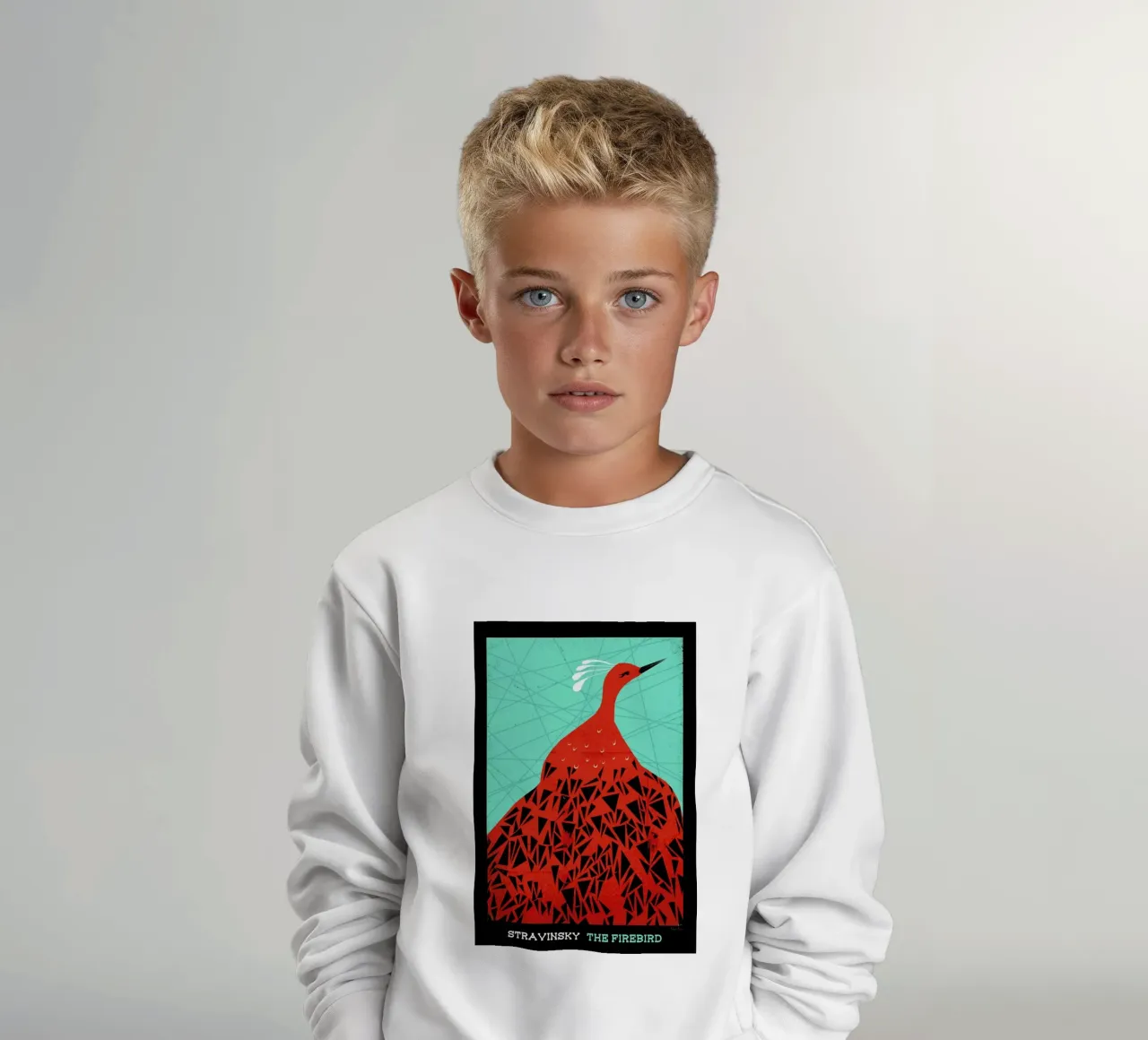 Stravinsky - Firebird kids sweatshirt by Prelude Posters