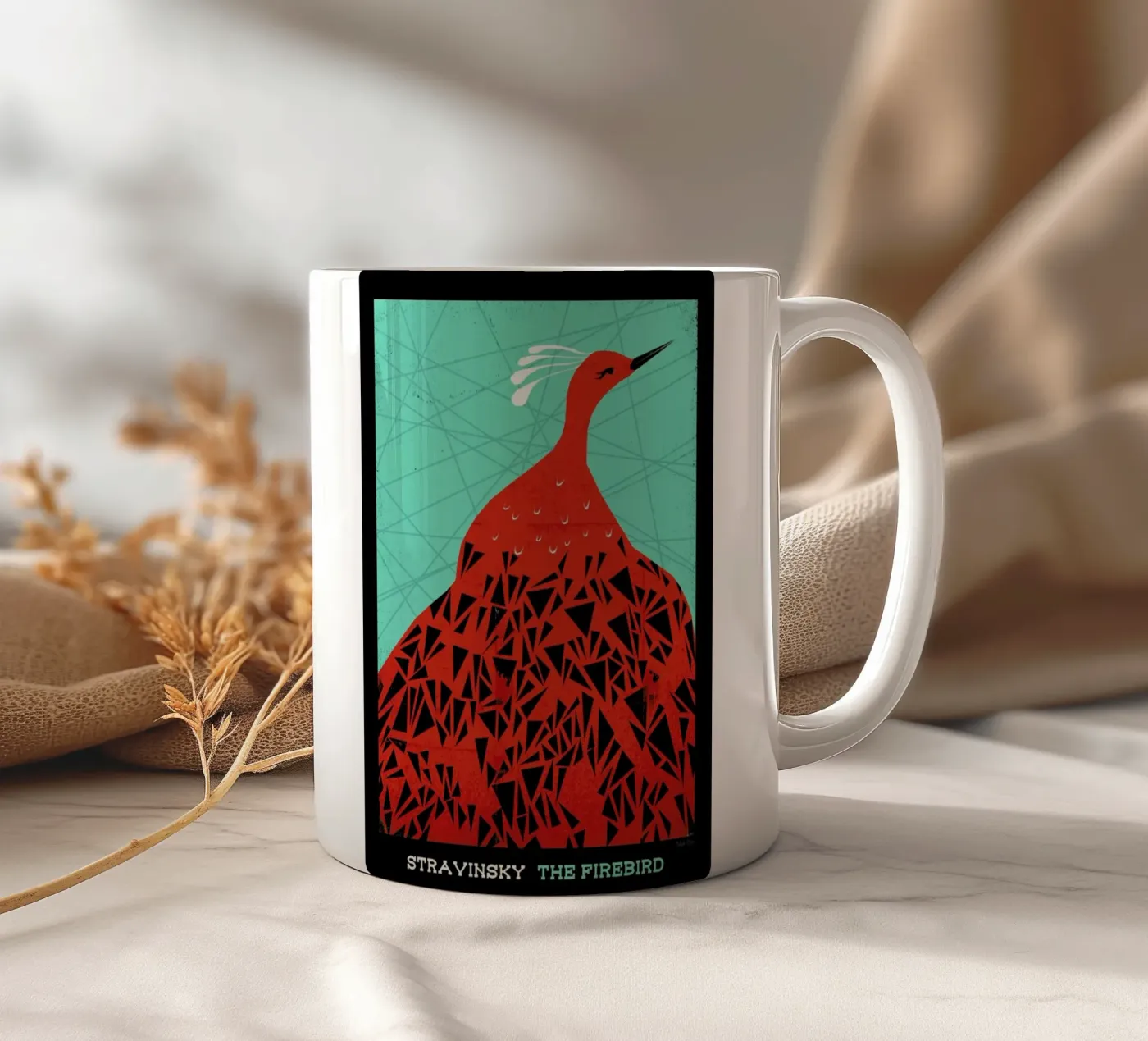 Stravinsky - Firebird ceramic mug by Prelude Posters