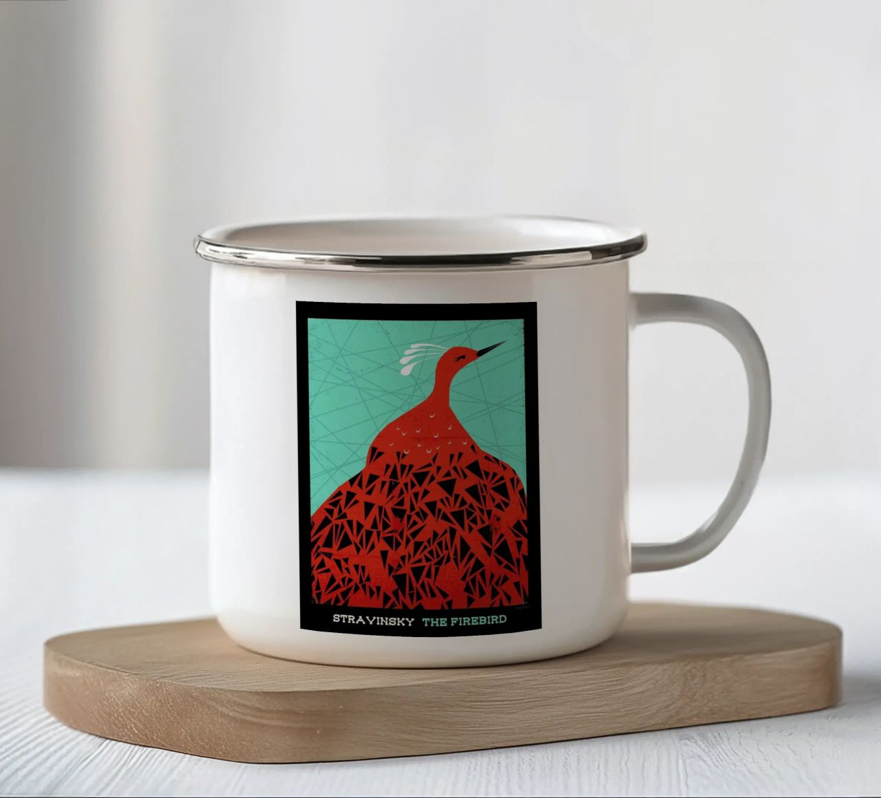 Stravinsky - Firebird tazza in smalto da Prelude Posters