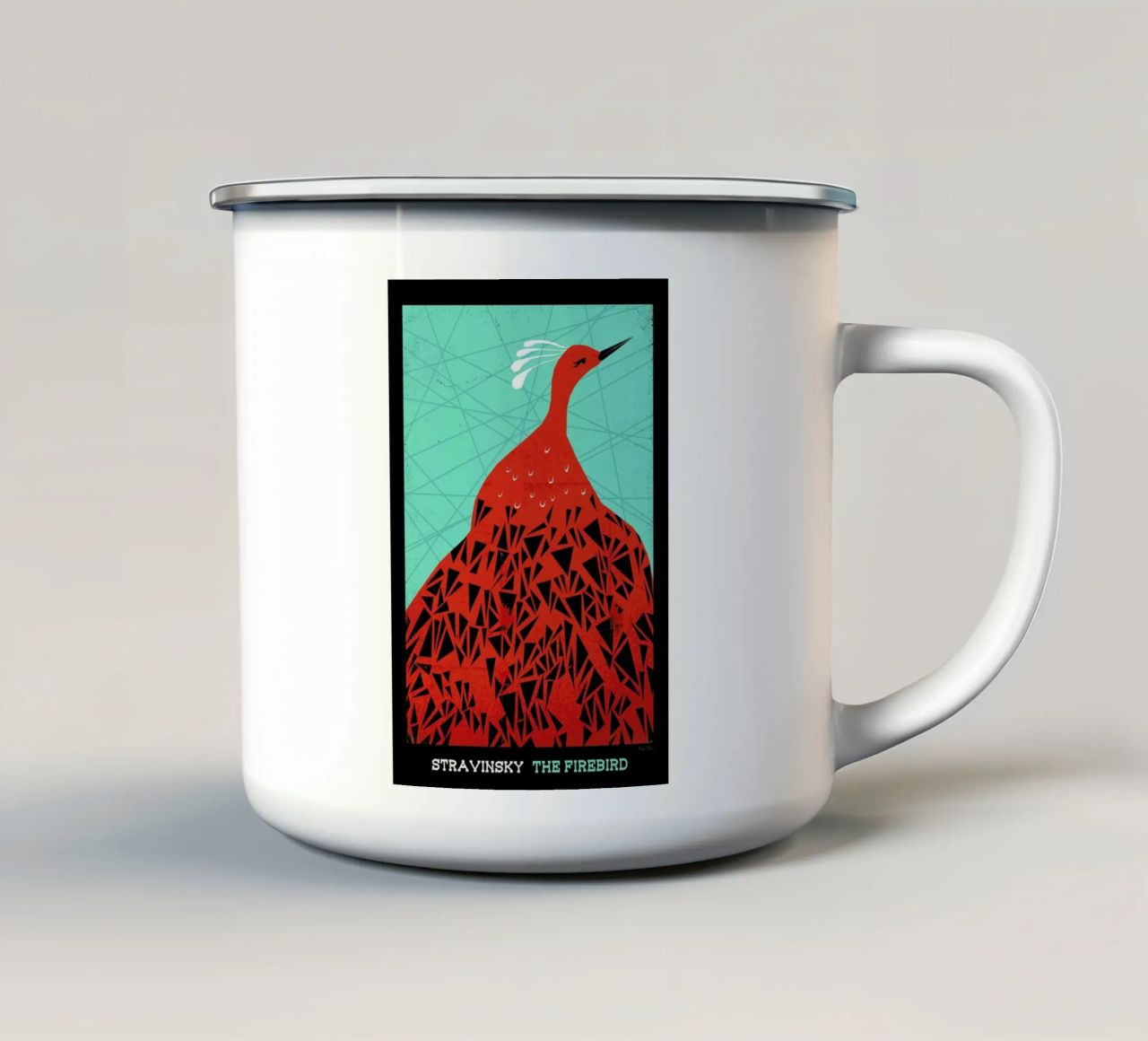 Stravinsky - Firebird tazza in smalto da Prelude Posters
