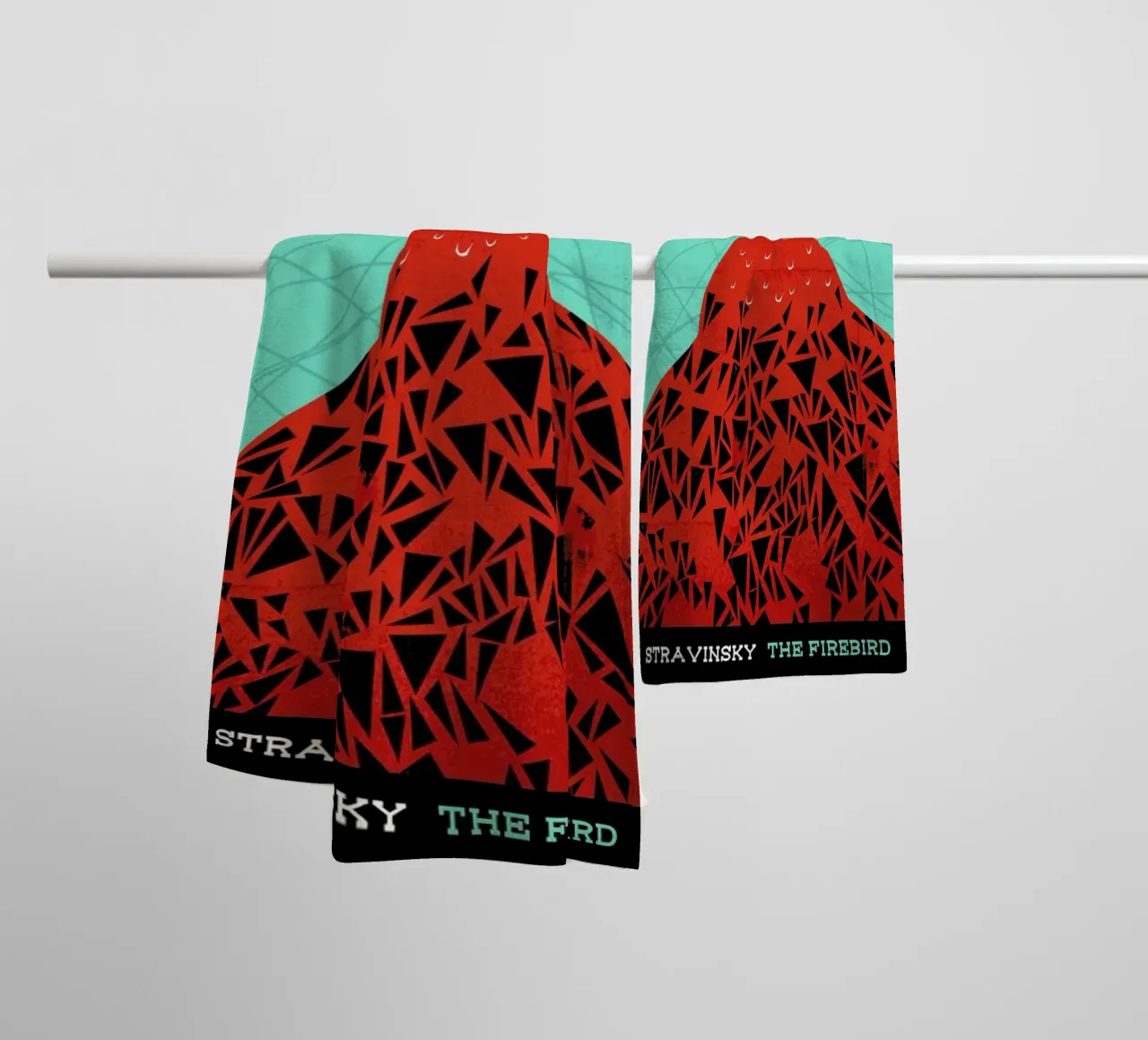 Stravinsky - Firebird badhanddoek van Prelude Posters
