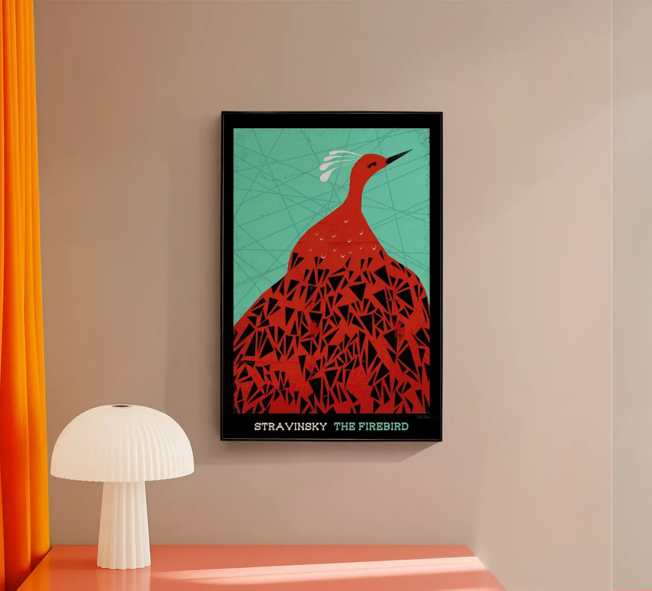 Stravinsky - Firebird acryl van Prelude Posters
