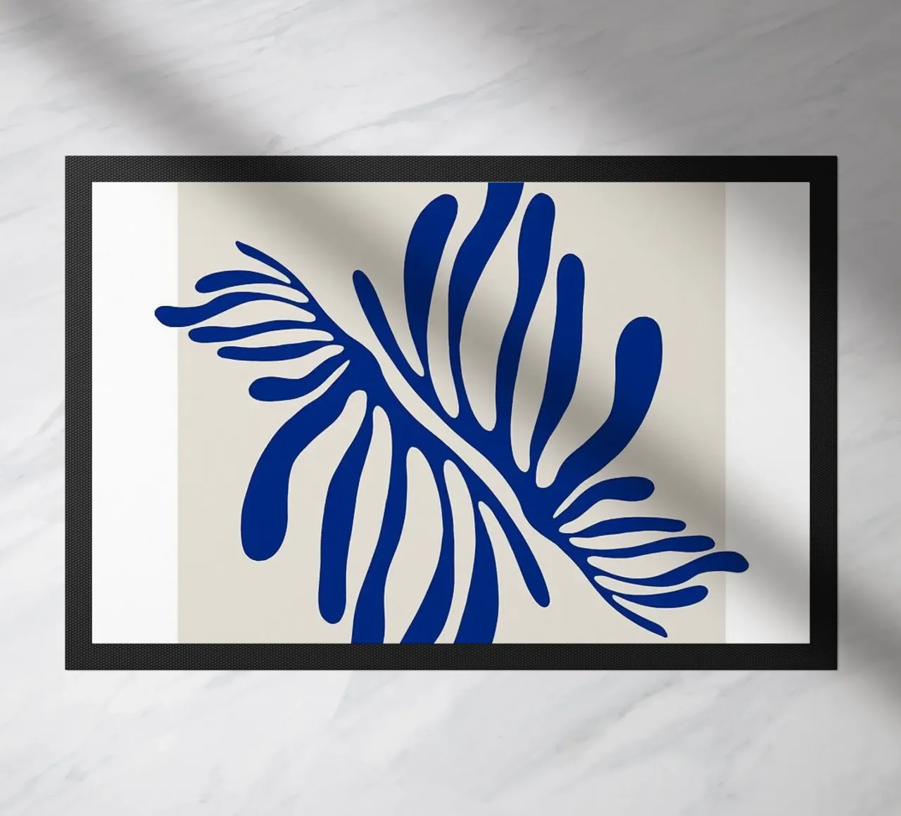 leaf botanical doormat by Luke Yaeger