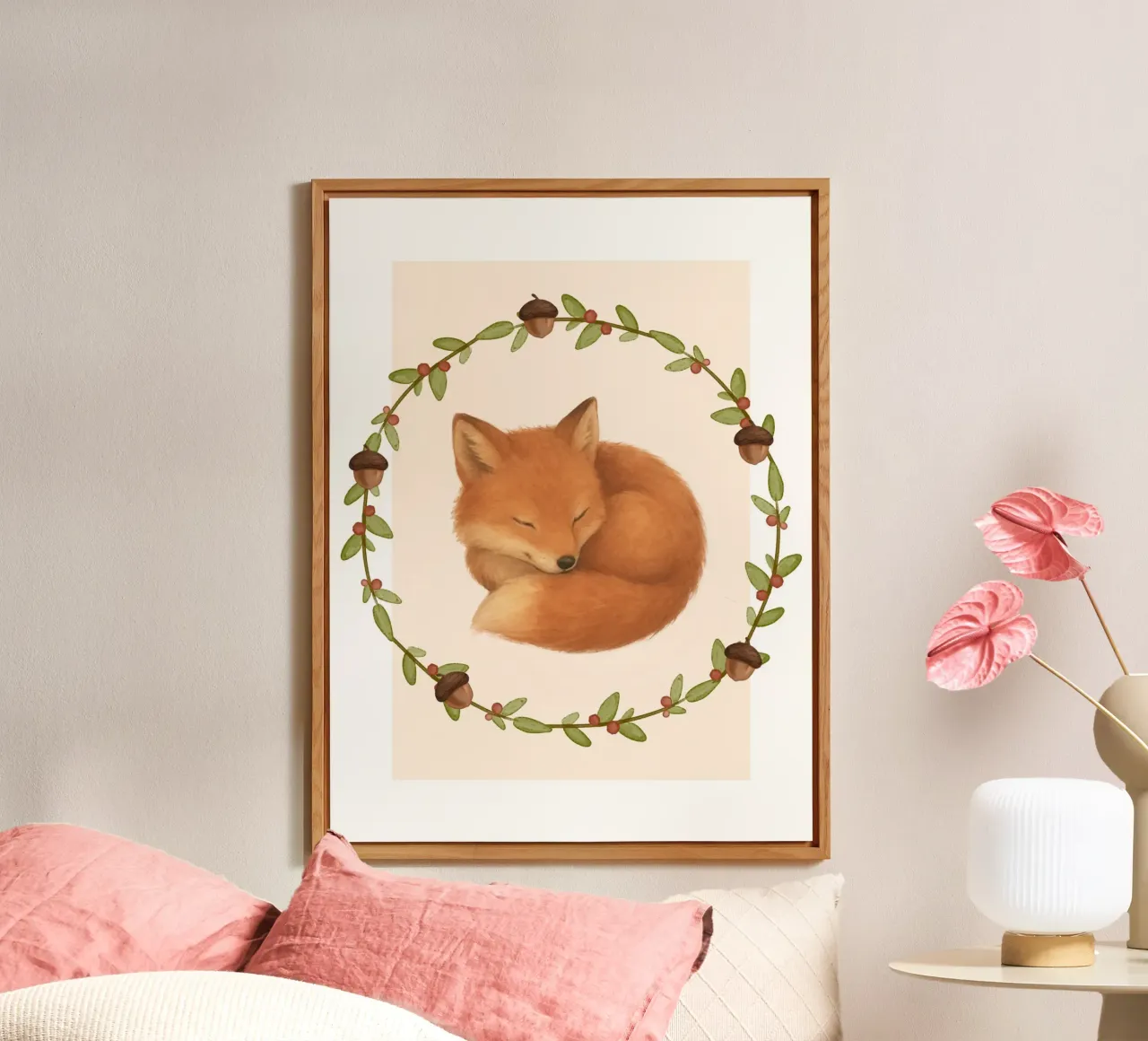 Sleepy Fox alluminio dibond da SnoopyAnimals