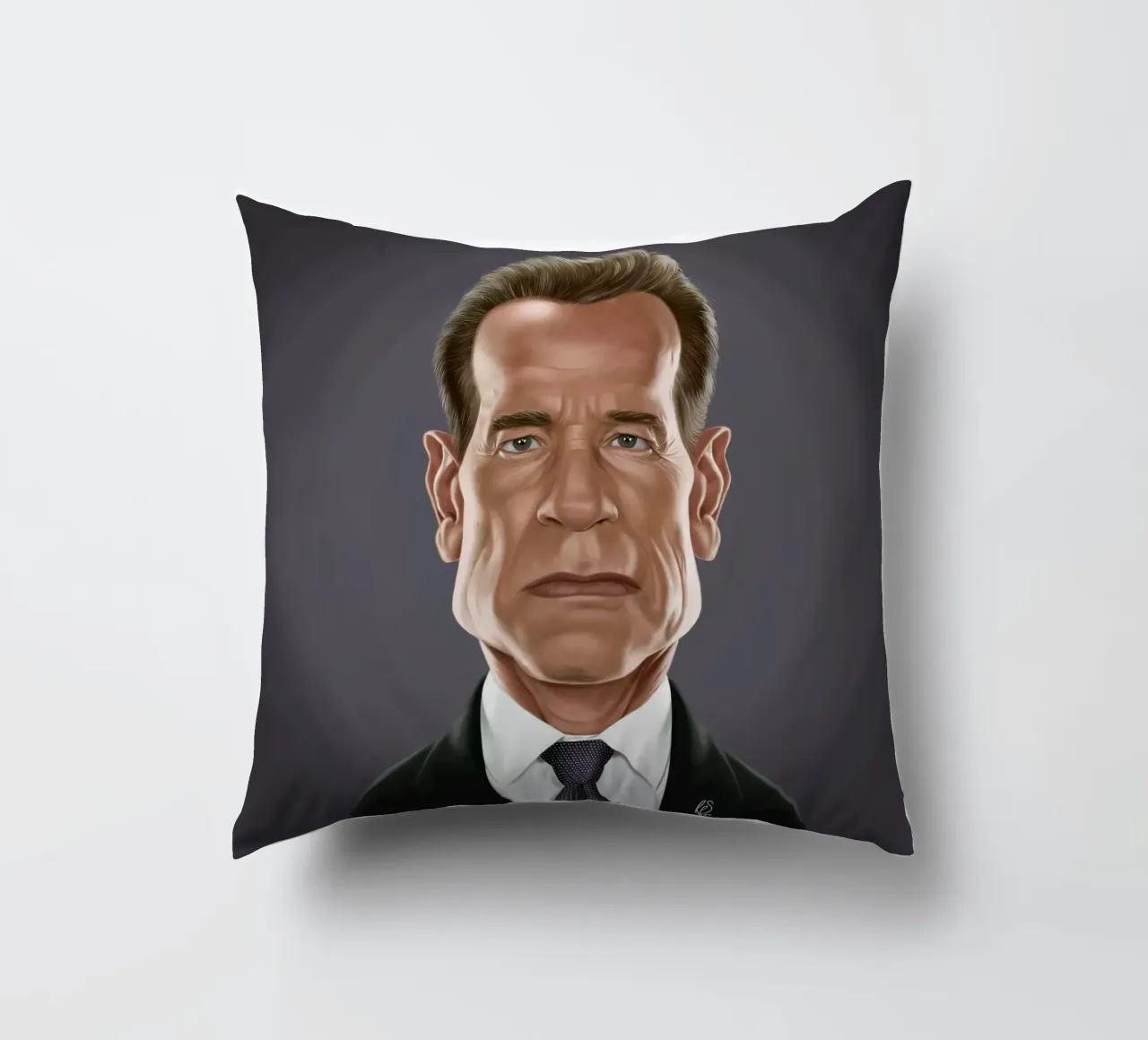 Arnold Schwarzenegger cuscino da Rob Art | Illustration
