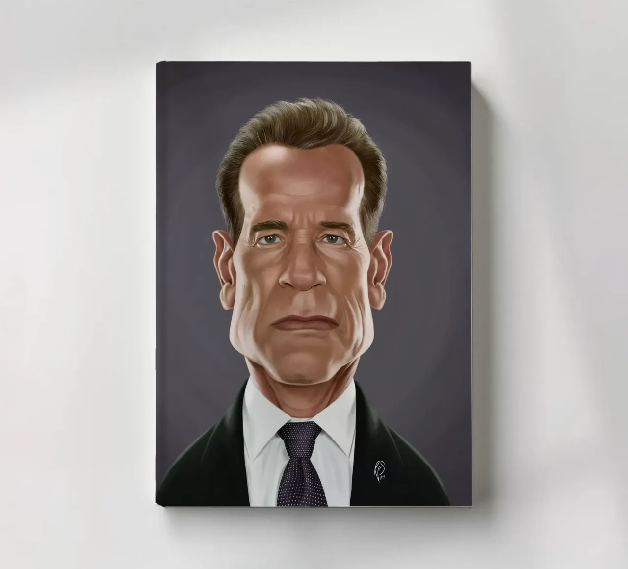 Arnold Schwarzenegger notebook by Rob Art | Illustration