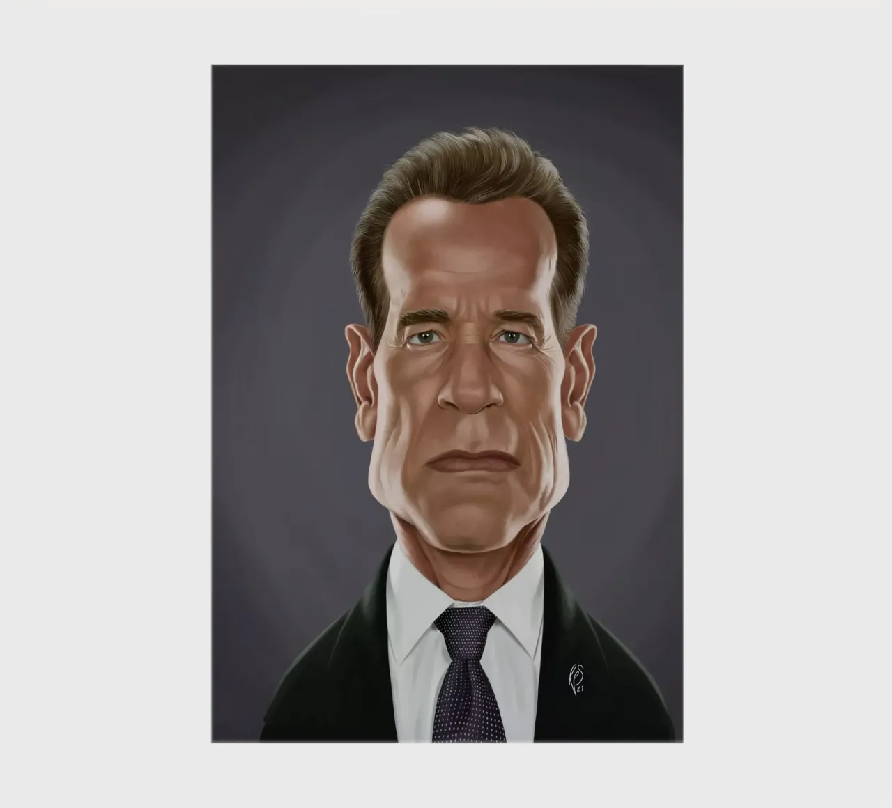 Arnold Schwarzenegger notebook by Rob Art | Illustration