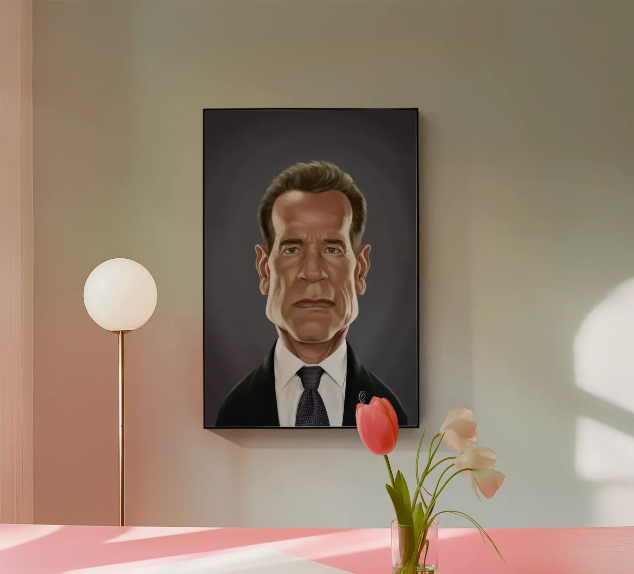 Arnold Schwarzenegger plexiglass da Rob Art | Illustration