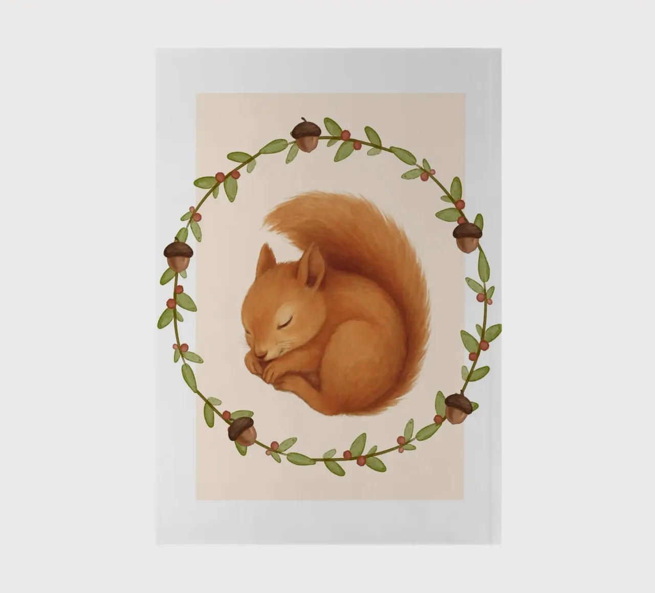 Sleepy Squirrel notebook by SnoopyAnimals