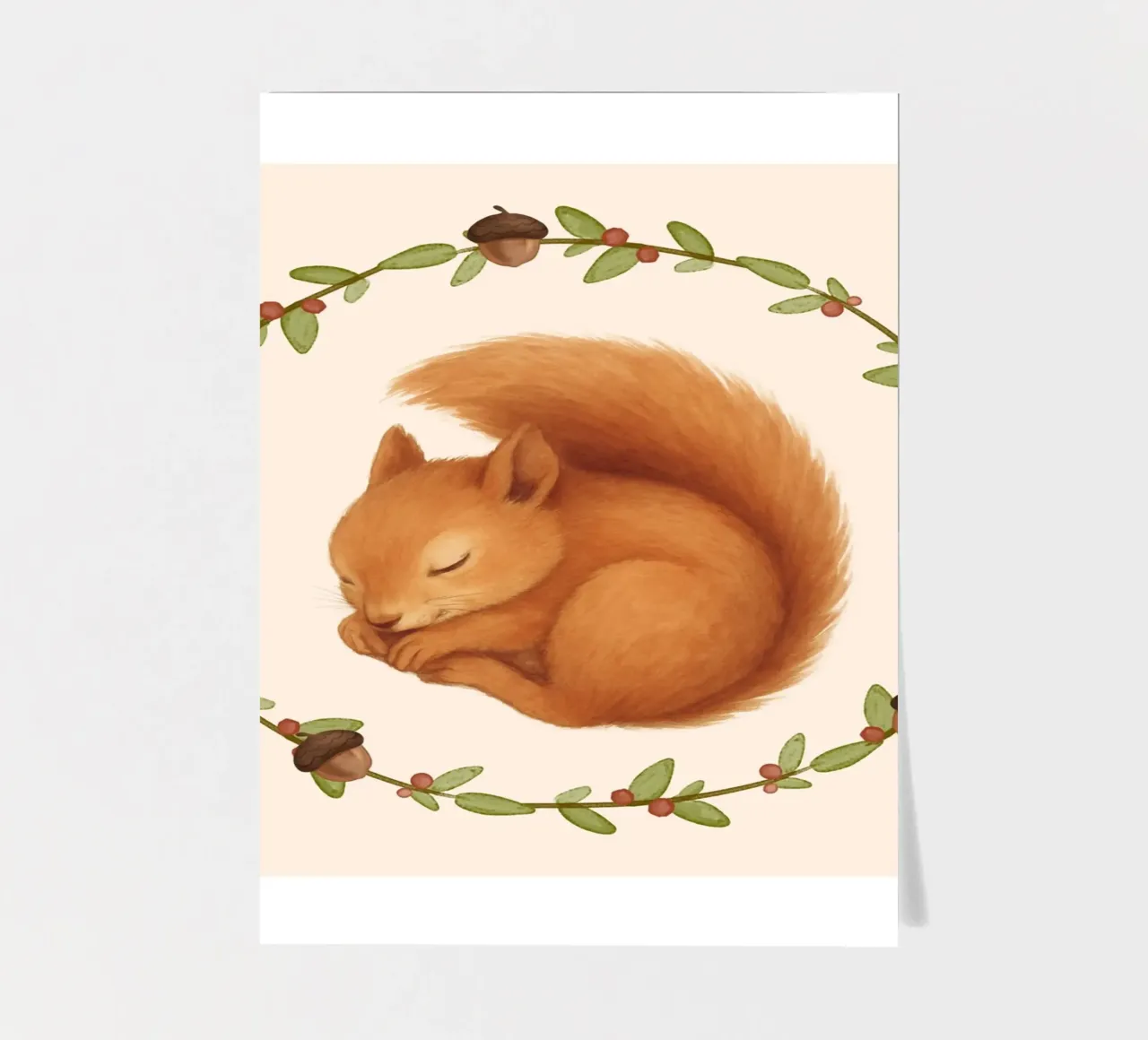 Sleepy Squirrel sticker sheet by SnoopyAnimals