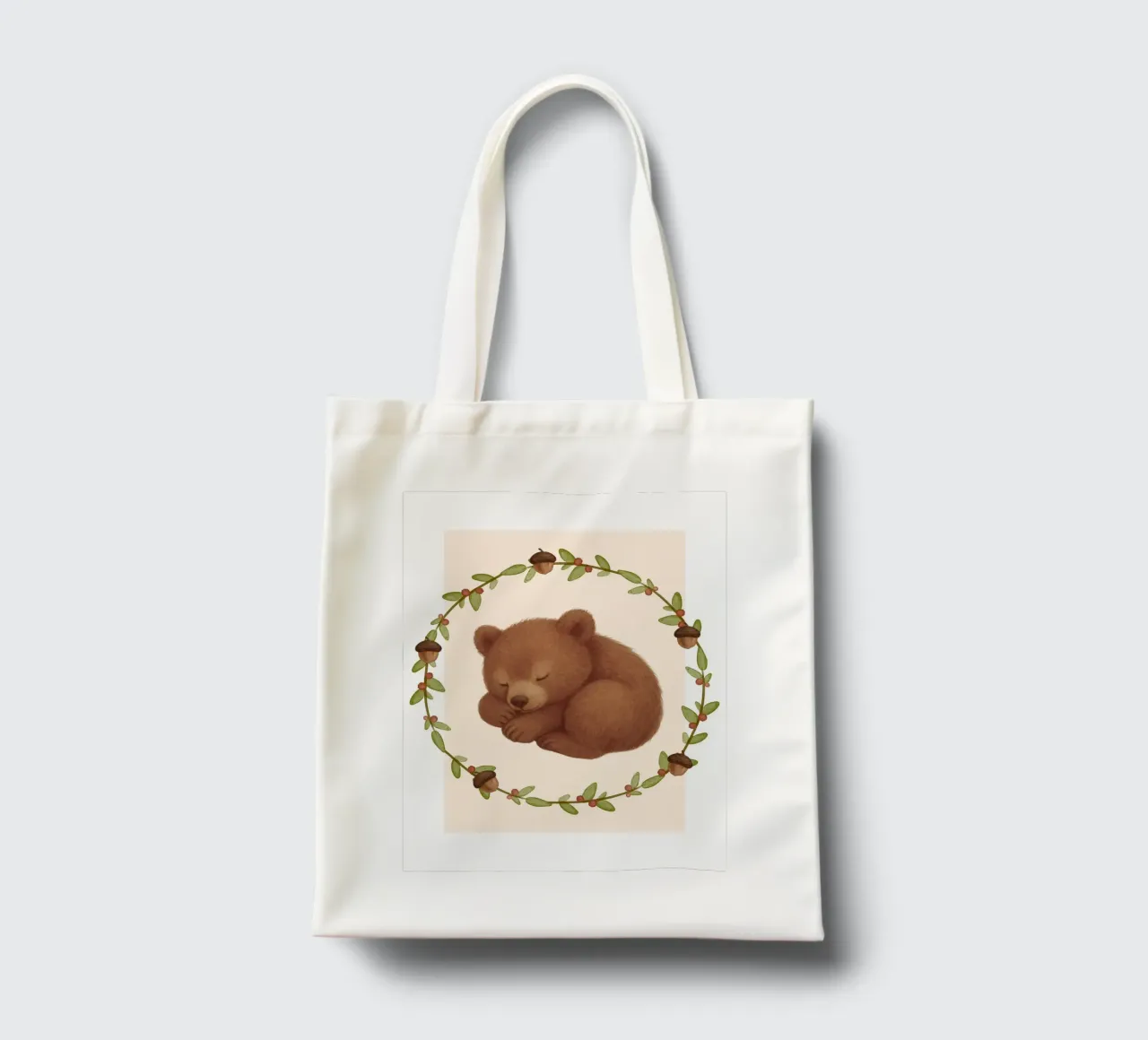 Orso addormentato borsa in juta da SnoopyAnimals