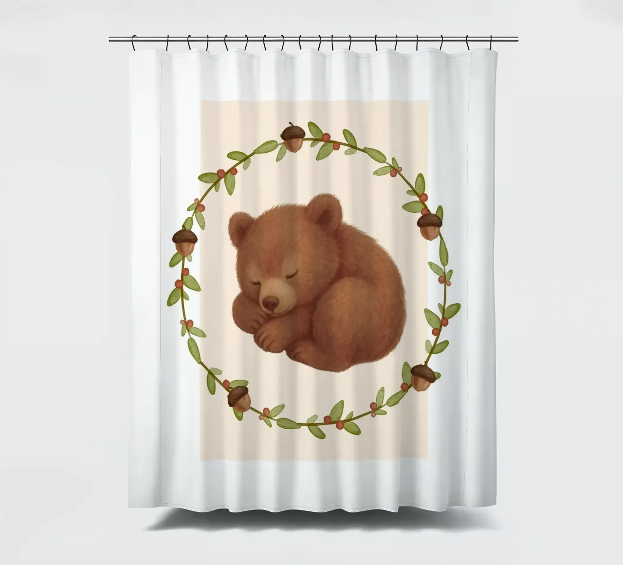 Orso addormentato tenda da doccia da SnoopyAnimals