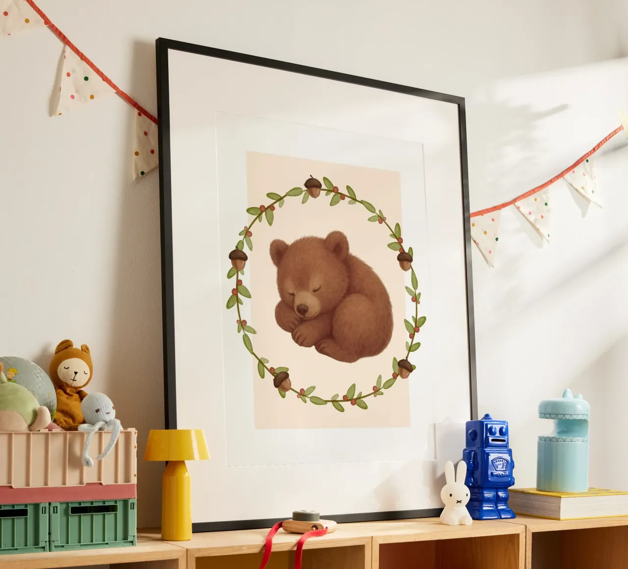 Orso addormentato carta hahnemühle da SnoopyAnimals
