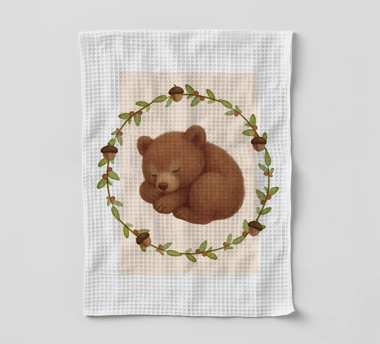Orso addormentato canovaccio da cucina da SnoopyAnimals