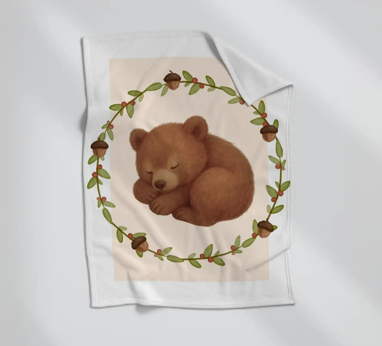 Orso addormentato coperta in pile da SnoopyAnimals