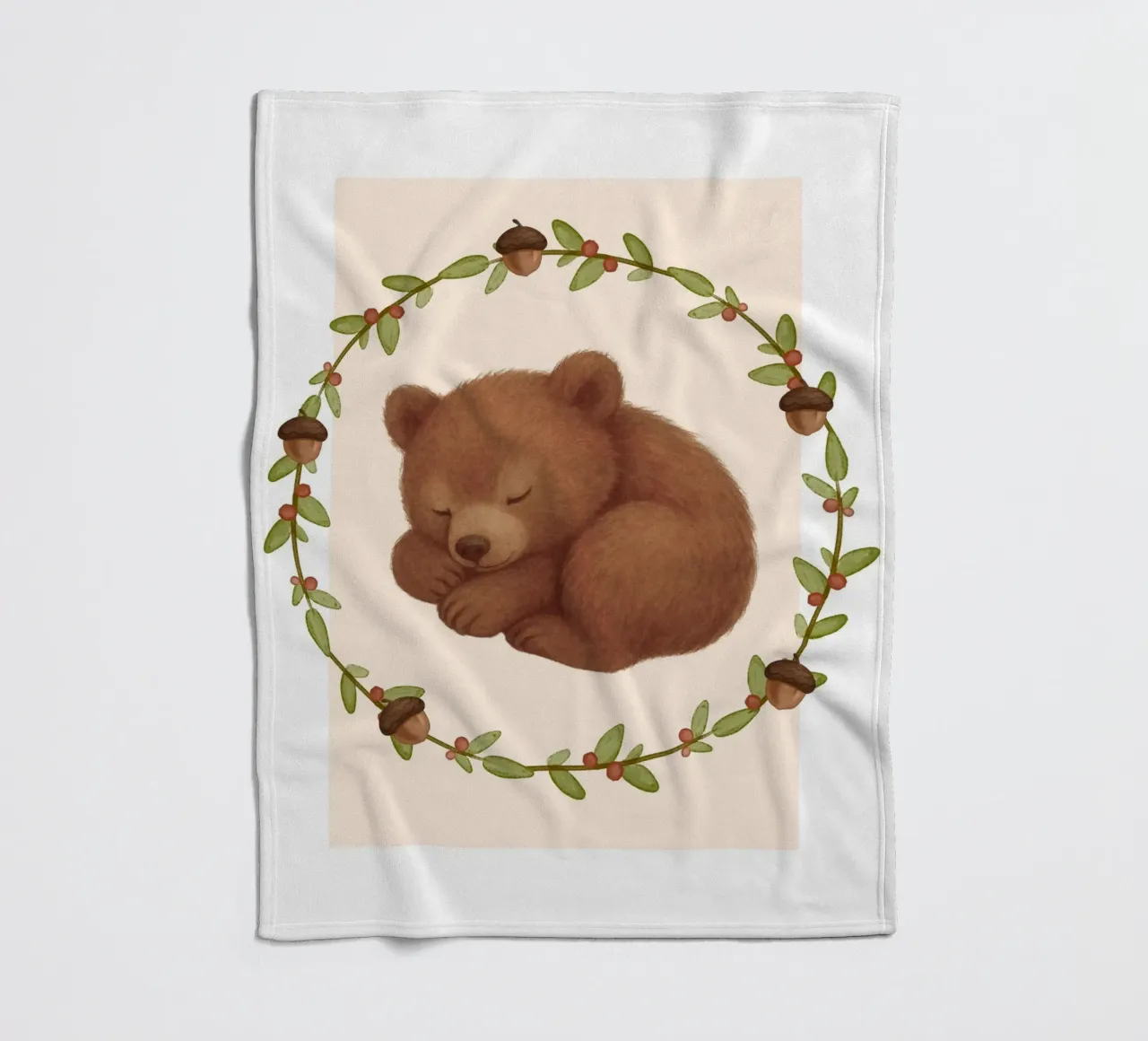 Orso addormentato coperta in pile da SnoopyAnimals