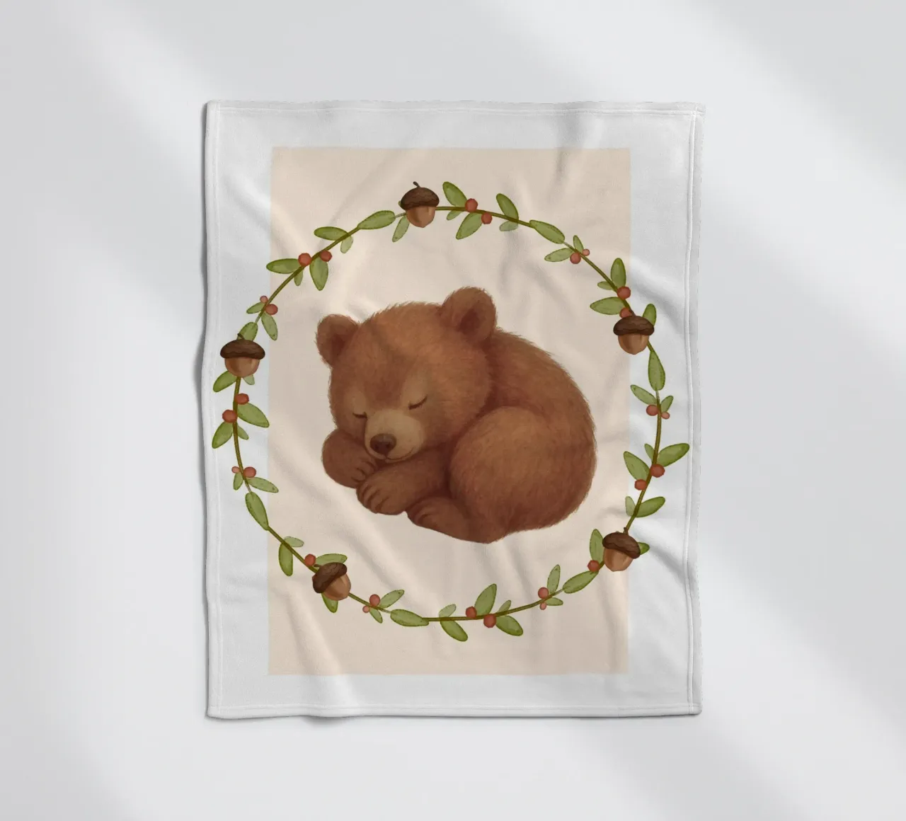 Orso addormentato coperta in pile da SnoopyAnimals
